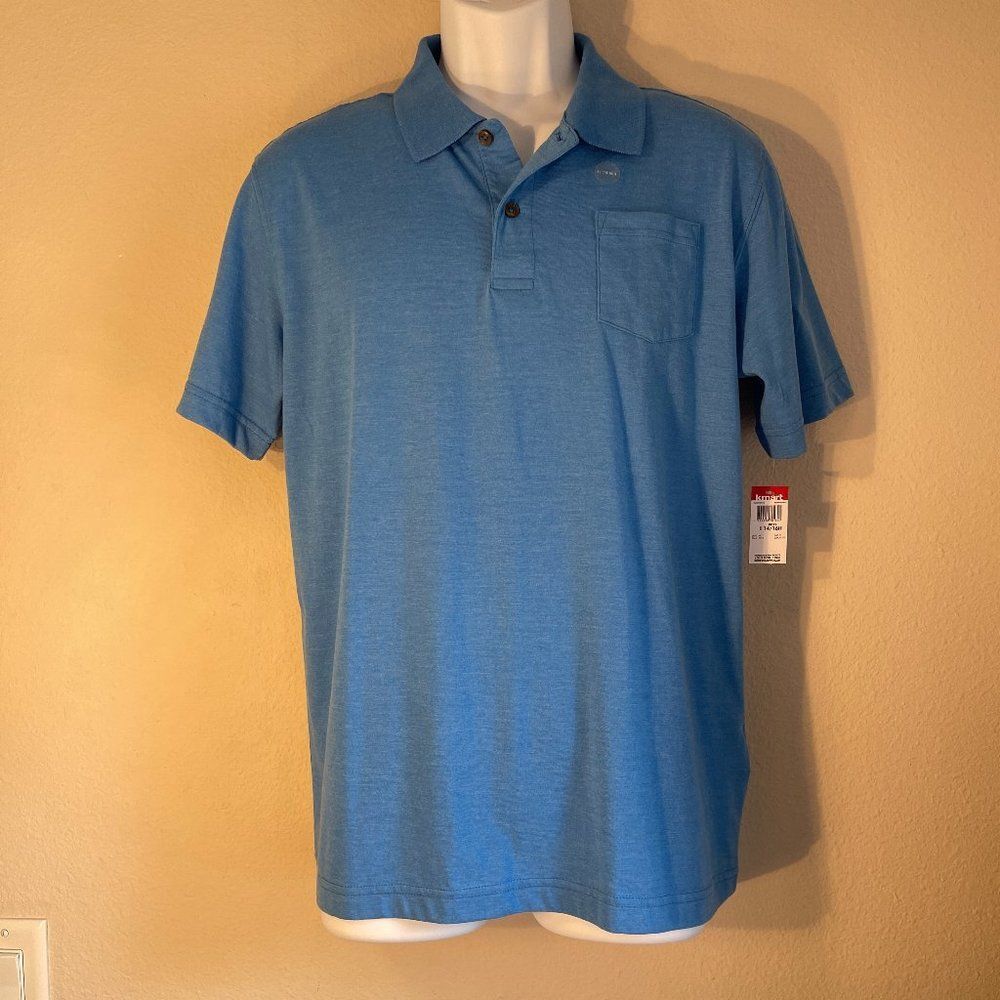 Basic Editions Polo Shirt XL 14 16H Blue NWT School Youth